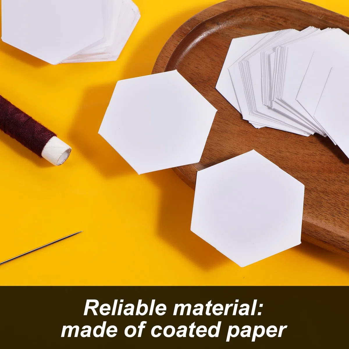 300 piezas de papel para acolchar, plantillas hexagonales de 2,5 cm, costura, patchwork, manualidades, bricolaje