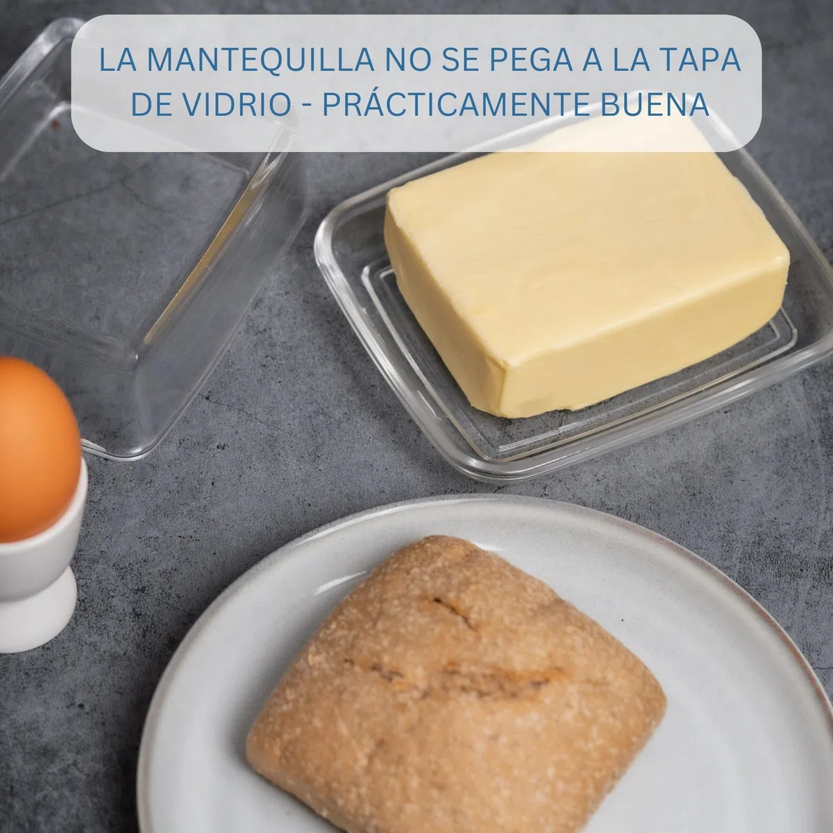 Westmark Mantequera, Decorativo, Longitud: 14, 3 cm, Vidrio, Transparente, 20852260