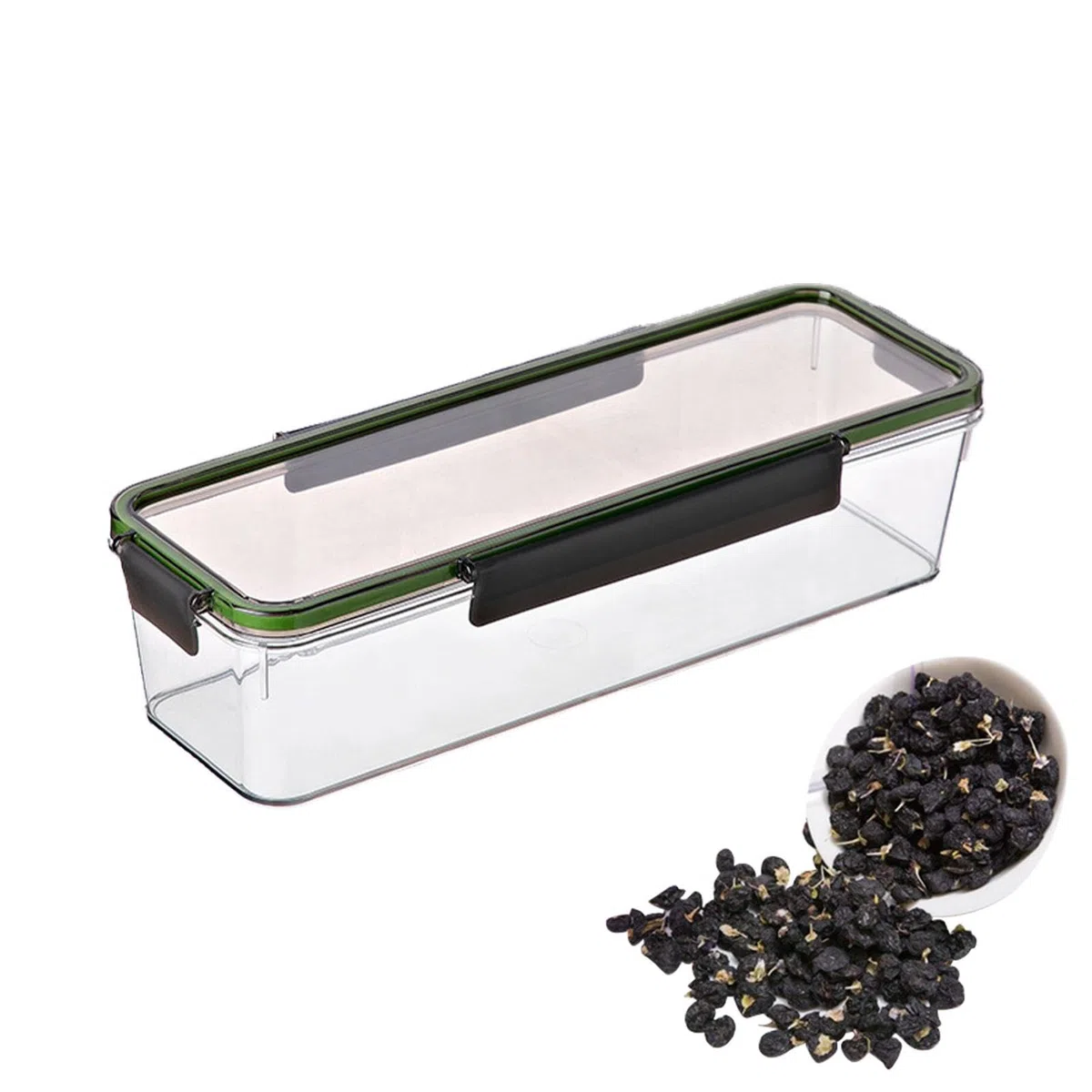 Contenedor de pasta, caja hermética de almacenamiento de alimentos con gran capacidad de 1,5 L, contenedor de espaguetis, recipiente de almacenamiento multiusos para fideos, contenedor de