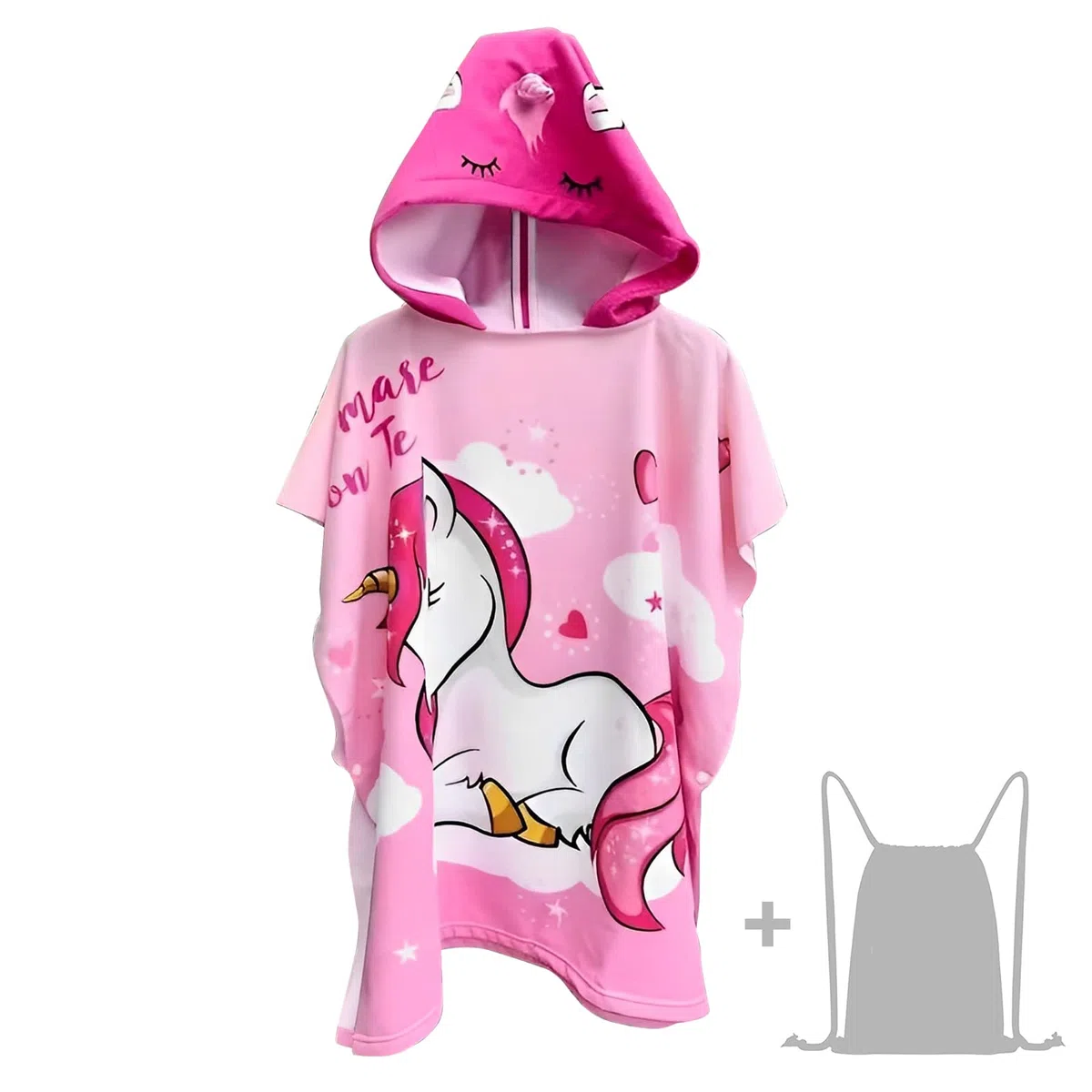 Toalla de Baño con Capucha de Niños, Toalla de Playa de Microfibra Poncho Toalla Ultra Suave y Extra Grande para niñas y niños de 6 a 14 Años