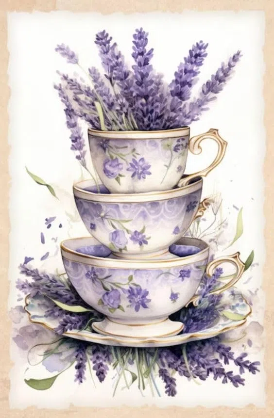Papel de Arroz Lavander Cups