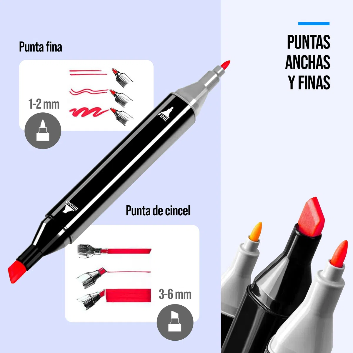 Rotuladores de alcohol de doble cara, juego de 80 unidades + bolsa, alta pigmentación, resistente al agua, duradero, perfecto para artistas y libros para colorear