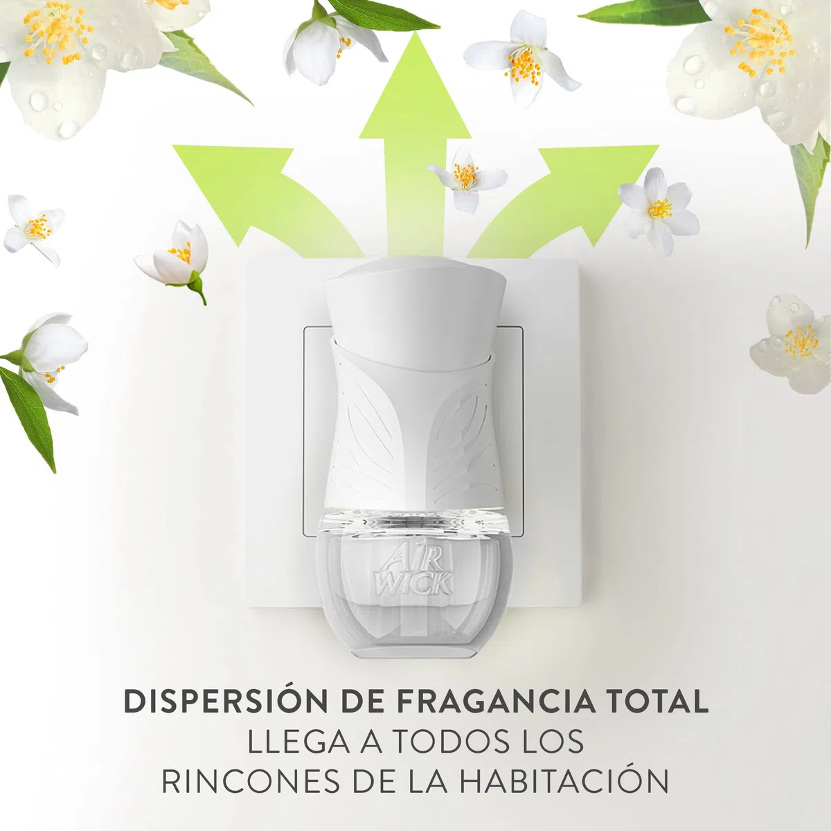 Air Wick Freshmatic - Recambios de ambientador Spray automático, Esencia para casa con Aroma a White Bouquet, Blanco, 1 Unidad (Paquete de 6)