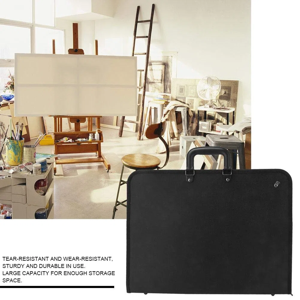 Simlug A3 Art Student Portfolio Case, PVC Bolsa de Placa de Pintura portátil Dibujo Boceto Tablero de Almacenamiento Bolsa de Archivo Documento Estuche de Transporte