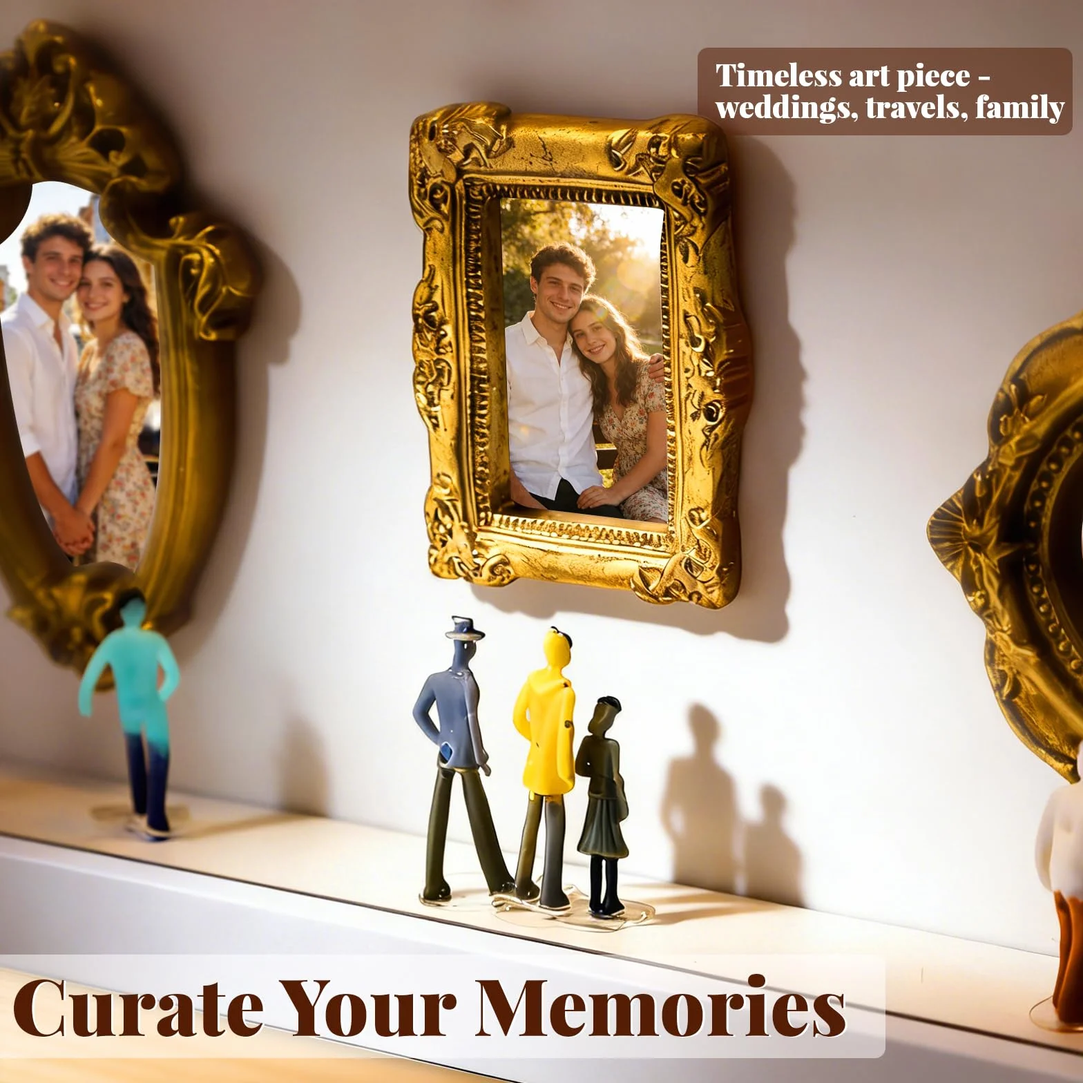 Yizhet Scatola Porta Oggetti per Ricordi, Kit FAI da Te Museo in Miniatura con Luci LED e Figure in Resina, Cornice Decorativa da Parete per Camera da Letto, Soggiorno, Idee Regalo Anniversario