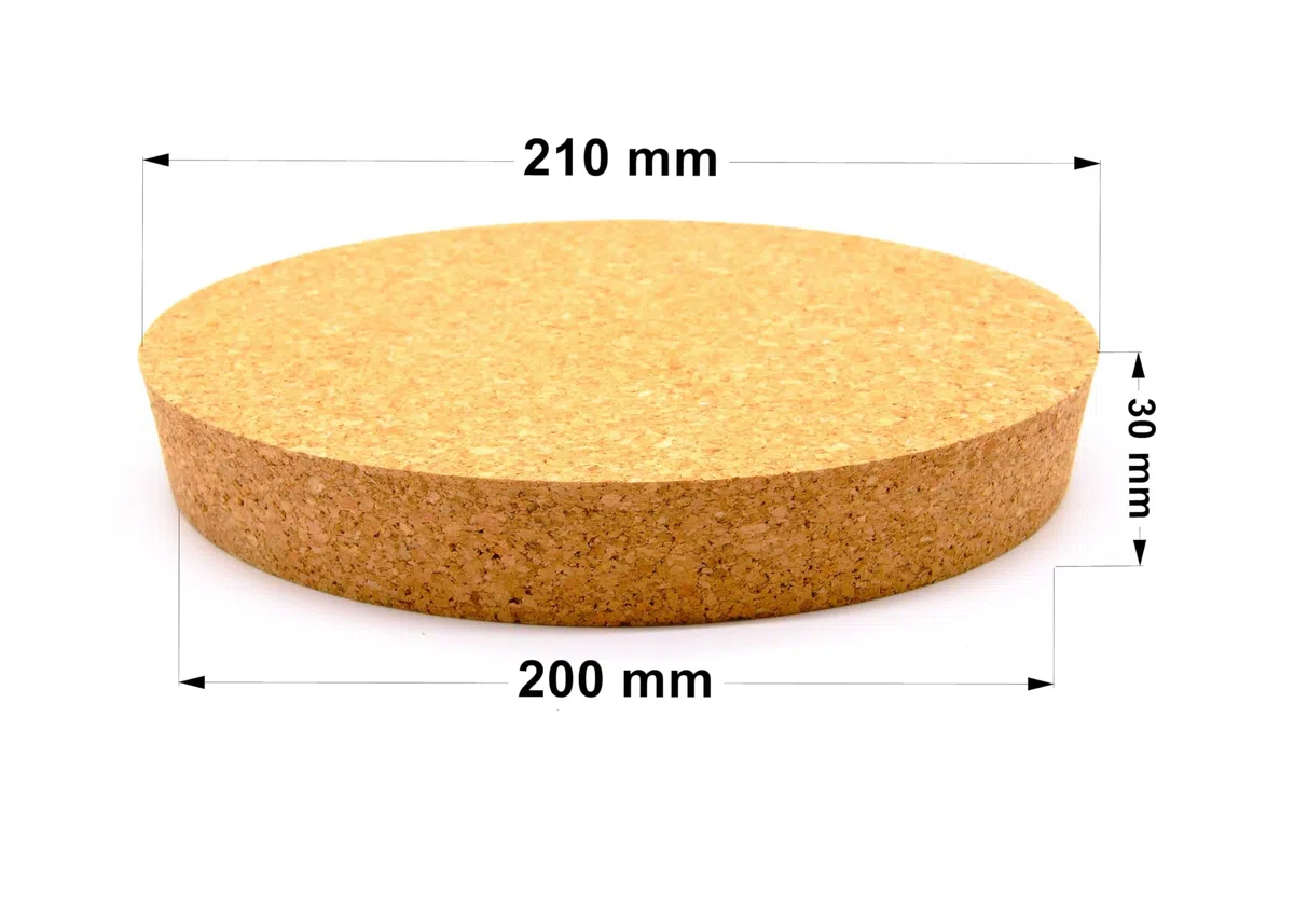 Tapón Cierre de Corcho Natural 210/200 mm – Tapa Grande para Recipientes y Tarros