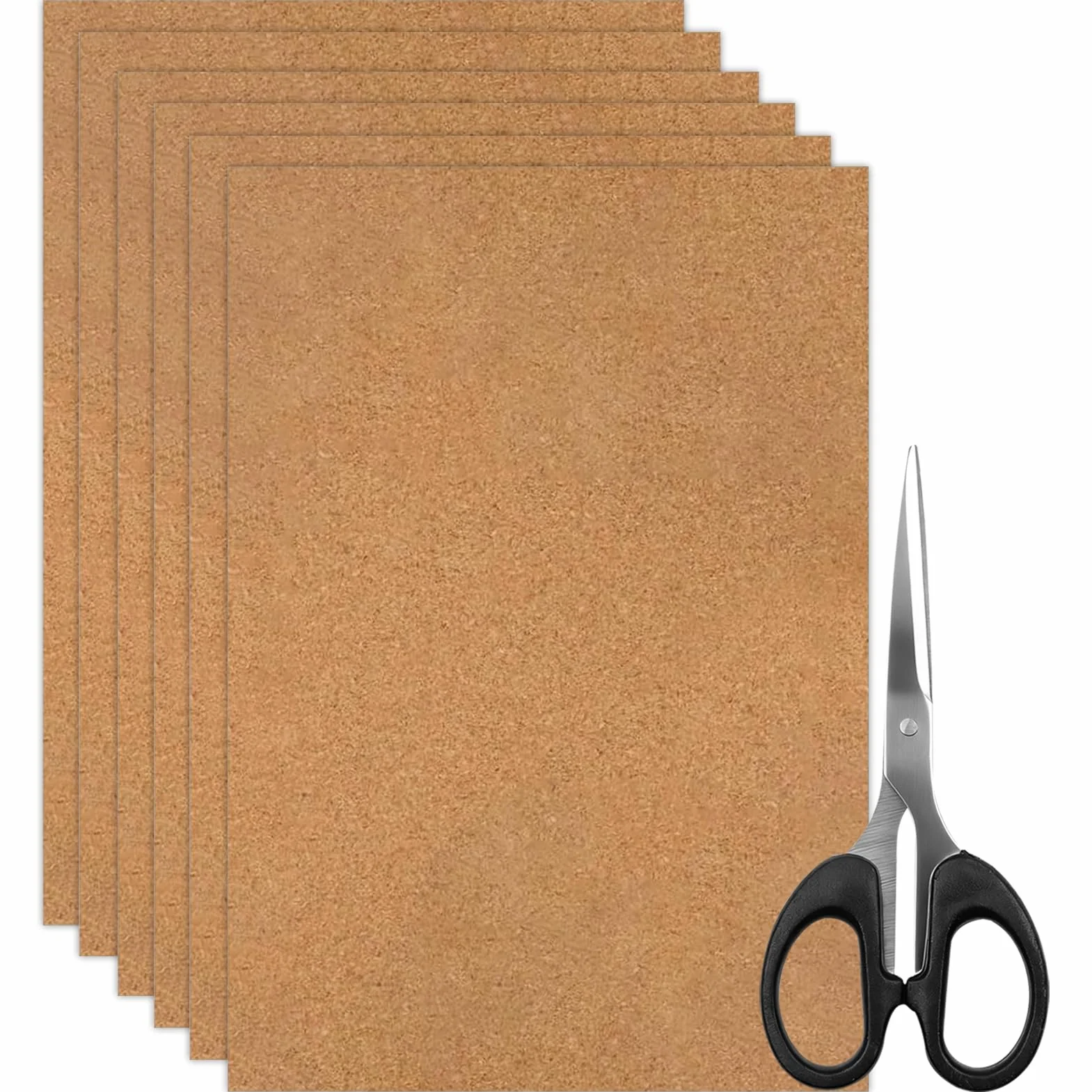 6 Piezas Corcho, 30 X 21 Cm, Hojas de Corcho, Placas de Corcho para DIY, Decoracion Pared(Sin Reverso Autoadhesivo)