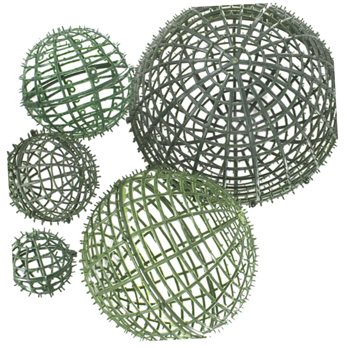 Ciieeo Marco De 5 Bolas De Topiario Artificial Para Flores Luces Estante De Césped Decorativo Para Boda Para Decoración Del Hogar