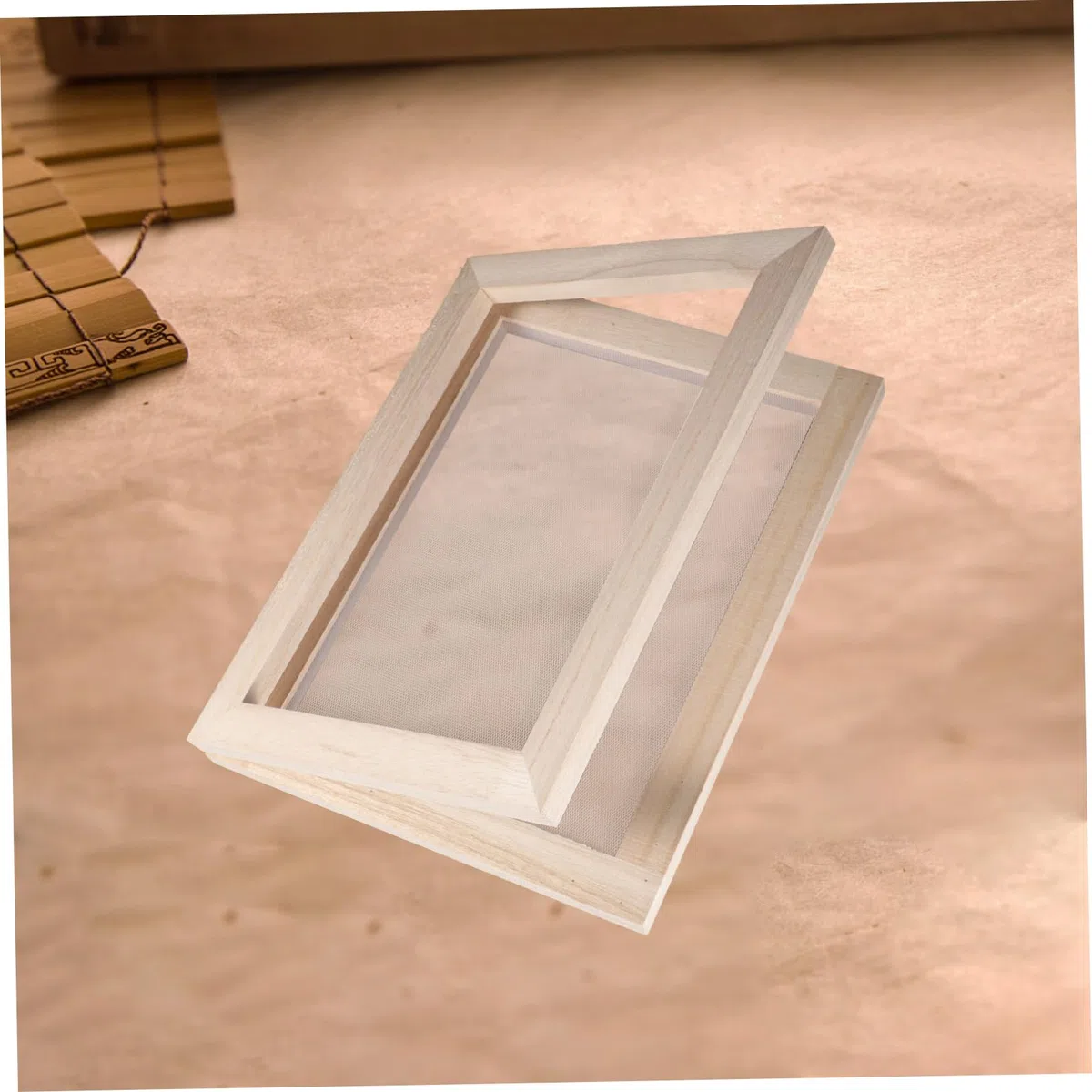 Marco De Madera Para Hacer Papel Diy A5 Kit De Manualidades Para Niños Herramientas De Papel Reciclado Marco Artesanal Actividades Familiares Decoración Creativa