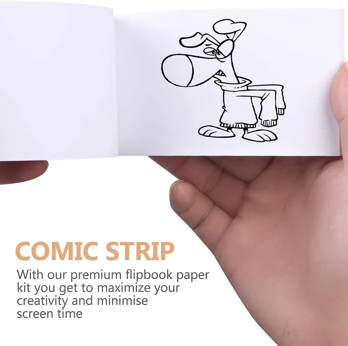 Flipbooks en kit de libro de tapa de tablero de dibujo para animación para creación de dibujos animados para dibujar