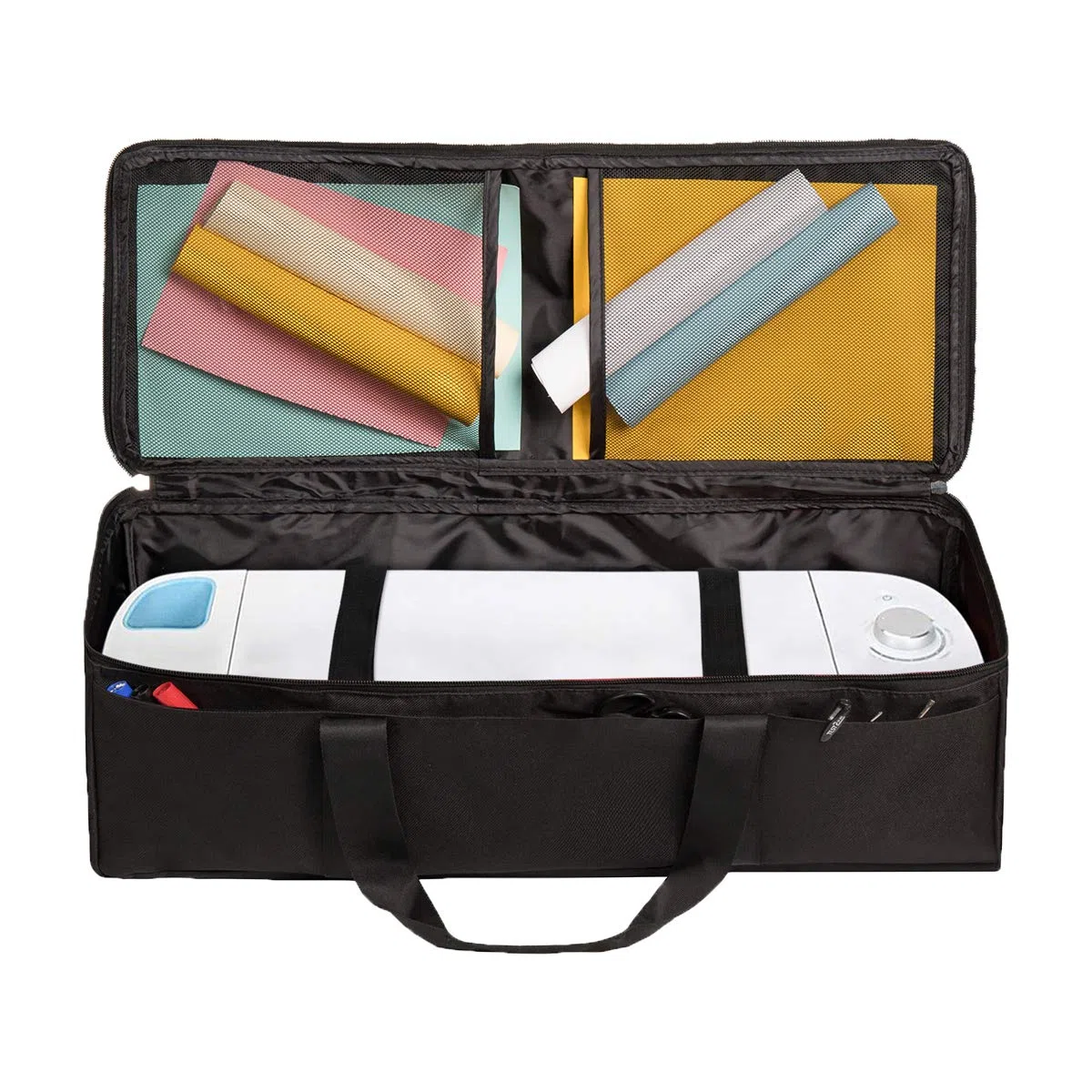Bolsa de Transporte Compatible con Cricut Explore Air y Maker, Bolsa Impermeable Compatible con Cricut Explore Air y Supplies (Negro, 1+1)
