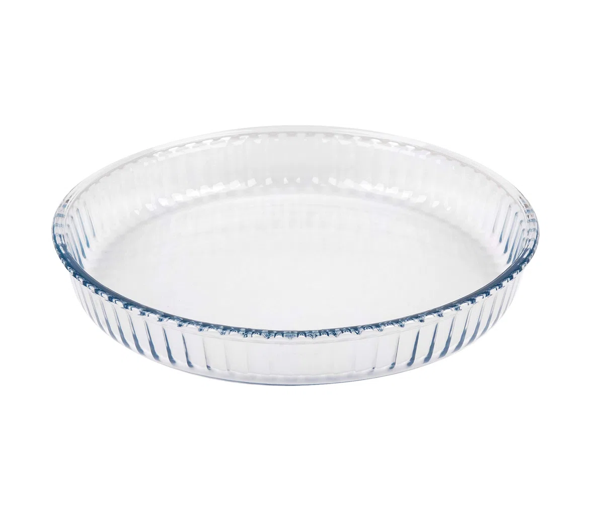 Cristal Quiche Flan Tarta Tapas Postre Asado Horneado Plato de Servir Tamaño a Elegir - Large 32cm