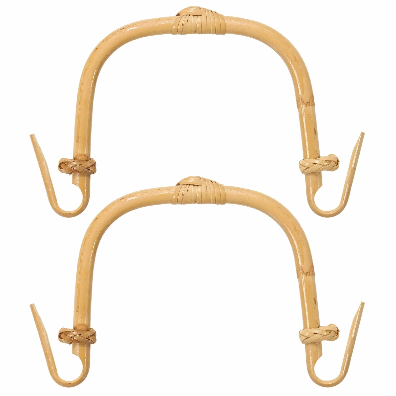 QUARKZMAN 2 Piezas Asa De Tetera De Bambú En Forma De U Para Teteras De Cerámica Con Separación De 4.3-5.1 Pulgadas Accesorios Para Teteras Nudo Corazón
