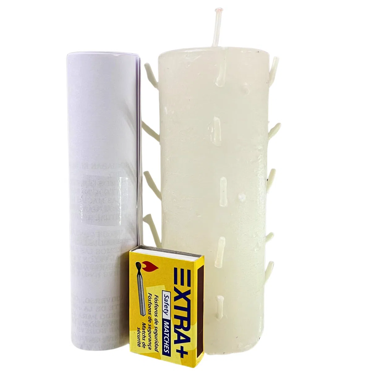 Auténtico Velón Blanco de las 21 Mechas para Tumbar Magias | Elimina Maleficios, Trabajos de Magia Negra, Mal de Ojo, Malas Energías, Envidias... | Incluye Cerillas e Instrucciones de Uso.