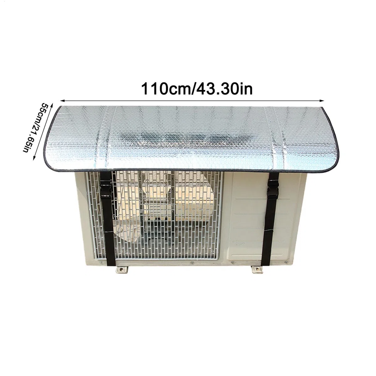 Cubierta de aire acondicionado al aire libre, aire acondicionado de aluminio Air acondicionador de máquina al aire libre Protector | Cubierta de la unidad de aire acondicionado cubierta de CA