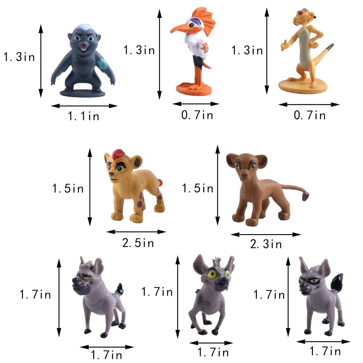 12 Piezas León Figure, León Figuras de Pasteles, Niño Cake Toppers, King Toppers Tartas, Niño Pastel Decoración Suministros para Fiesta