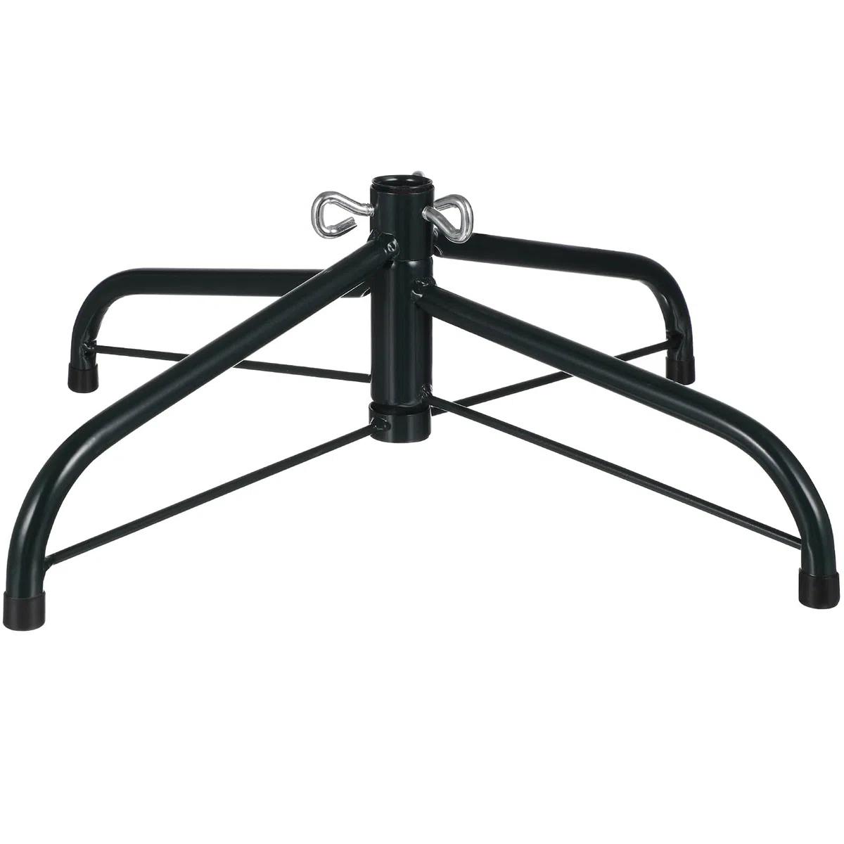 Angoily Soporte para árbol de Navidad - Soporte plegable para árbol de Navidad con patas de goma, soporte metálico para árboles de Navidad artificiales, decoración festiva de Navidad (40 cm, Ø 1,9 cm)