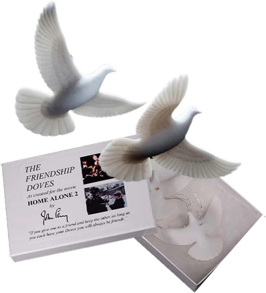 John Perry Christmas Turtle Doves The Official Turtle Doves - Juego de 2 piezas del artista oficial de la película Kevin Alone In NY