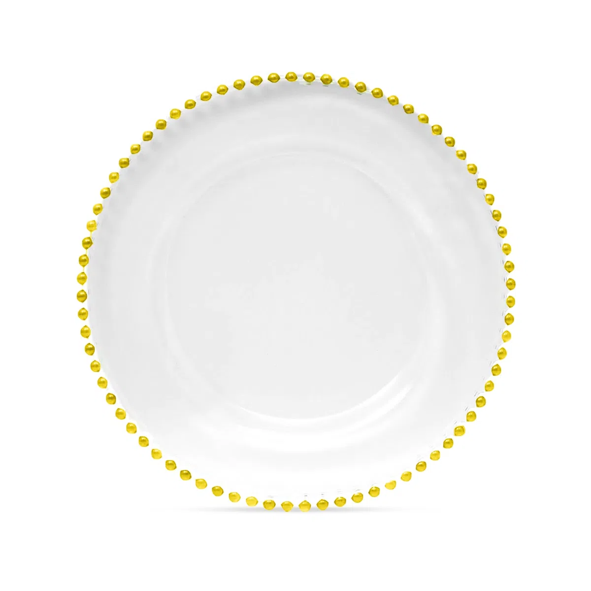 Trimming Shop Redondo Cargador Platos Juego Cena Mesa Decoración Presentación Placa para Bodas, Navidad, Fiestas, Vajilla, Comedor, Banquetes, 33cm - Design-2, 33cm