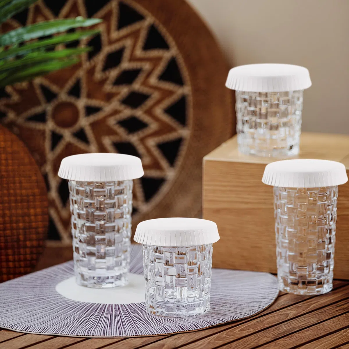 Ciieeo 100 Piezas Tapas Desechables para Vasos de Papel Protectoras para Copas de Vino Cubiertas para Bebidas Uso Hotel Restaurante Cafetería