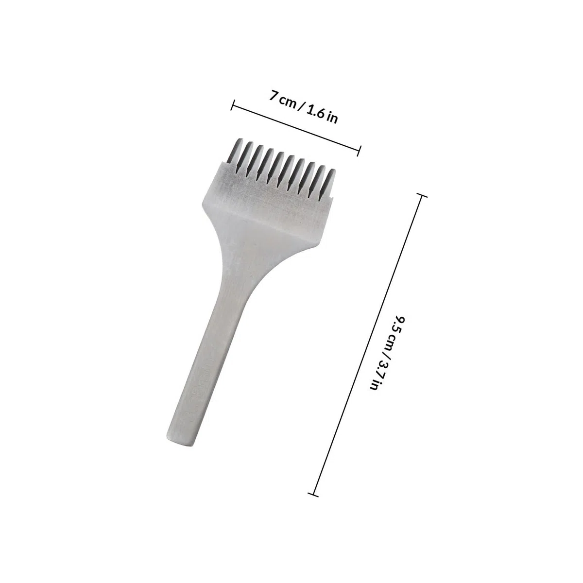 Herramienta para Artesanía de Cuero Acero Plata, Cincel para Agujeros y Acabado, Adecuado para Cinturones y Bolsos en Trabajos DIY de Cuero
