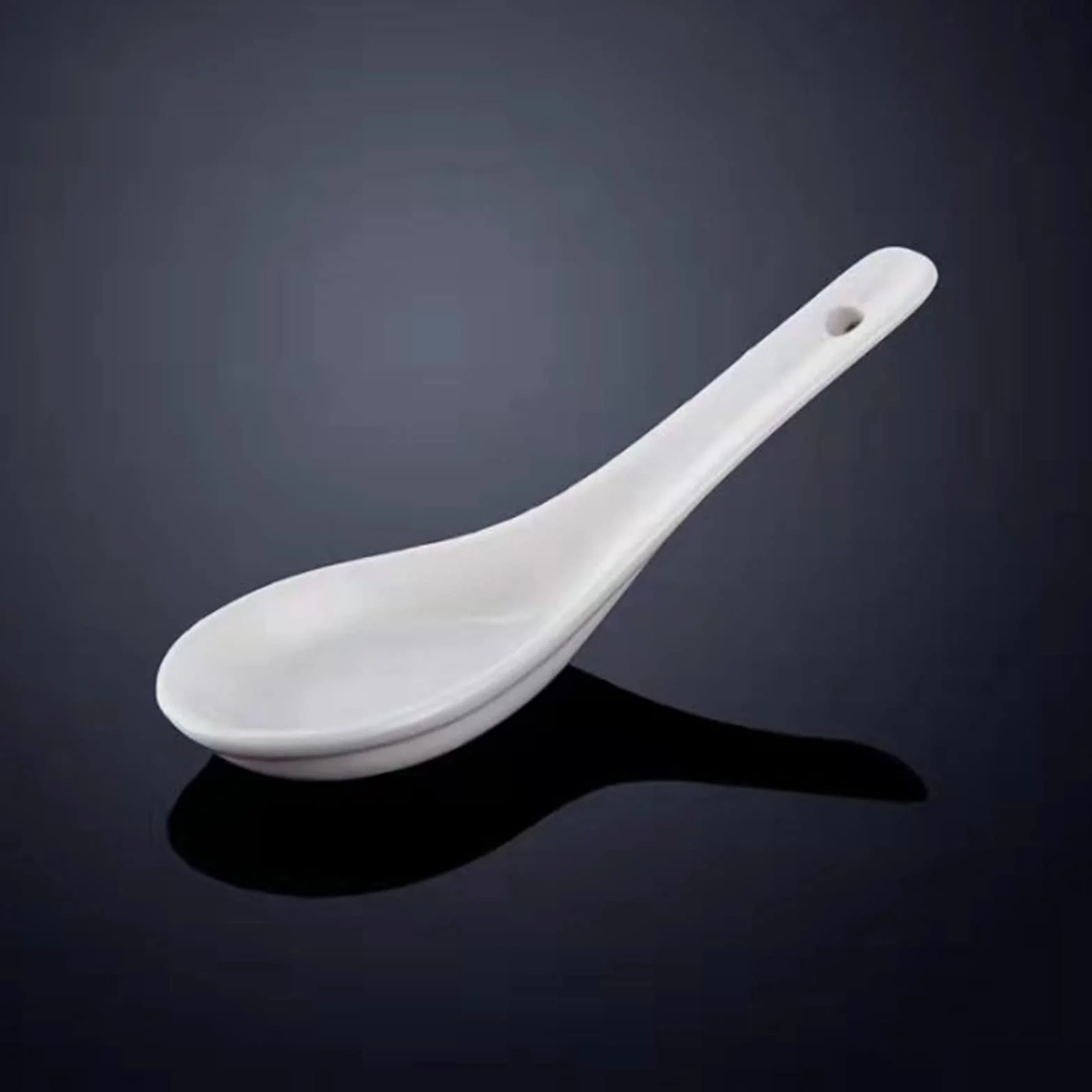 Vastsea 20 Piezas Cucharas de sopa, Cucharas de Mesa, Cucharas redondas, Adecuada para Cocina, Hogar, Lavavajillas y Microondas (Blanco)