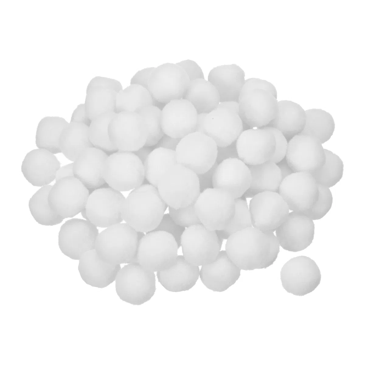 QUARKZMAN Bolas De Fieltro Pom Para Proyectos De Manualidades Caseras DIY Paquete De 100 Blanco 2.5cm 25mm