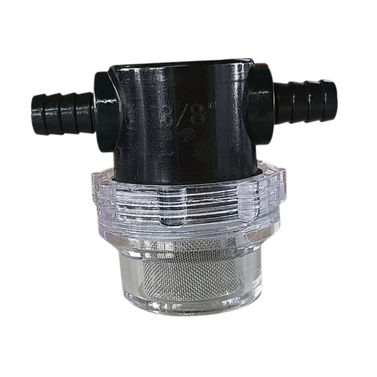 Filtro en Línea para Bomba de Agua con Conexión de Manguera Diseño Transparente Y Malla de Acero Inoxidable Fácil Instalación Adecuado para Sistemas, 10mm