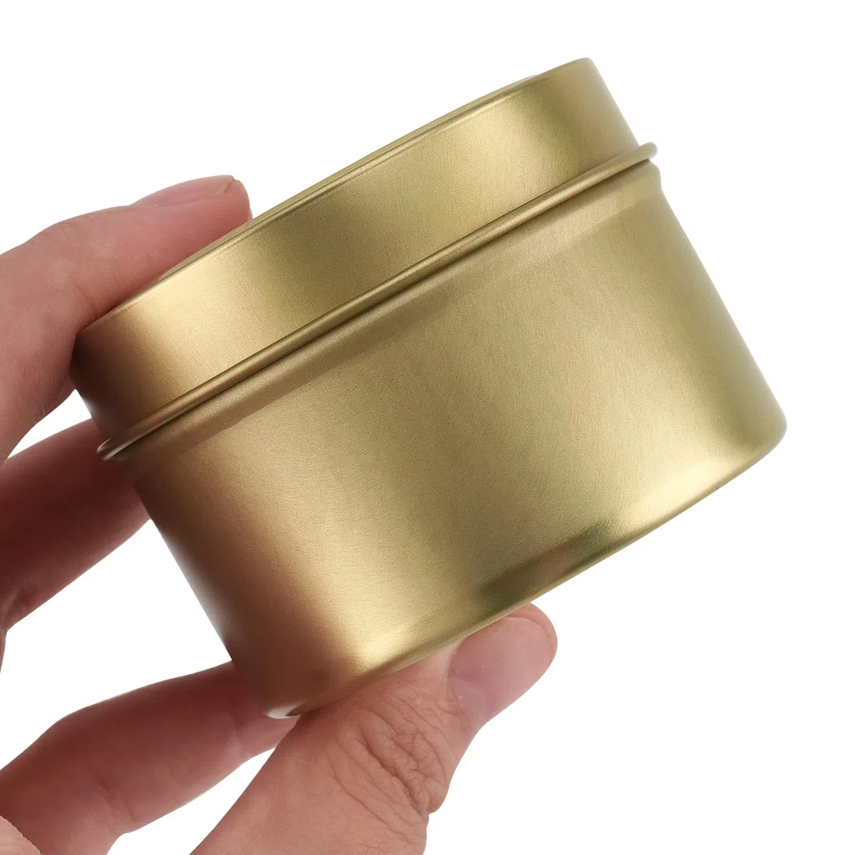 24 Latas para Hacer Velas, 120 ml, Tarros Dorados de Velas de Metal con Tapa, Recipientes Vacíos para Manualidades, Joyas, Cosméticos