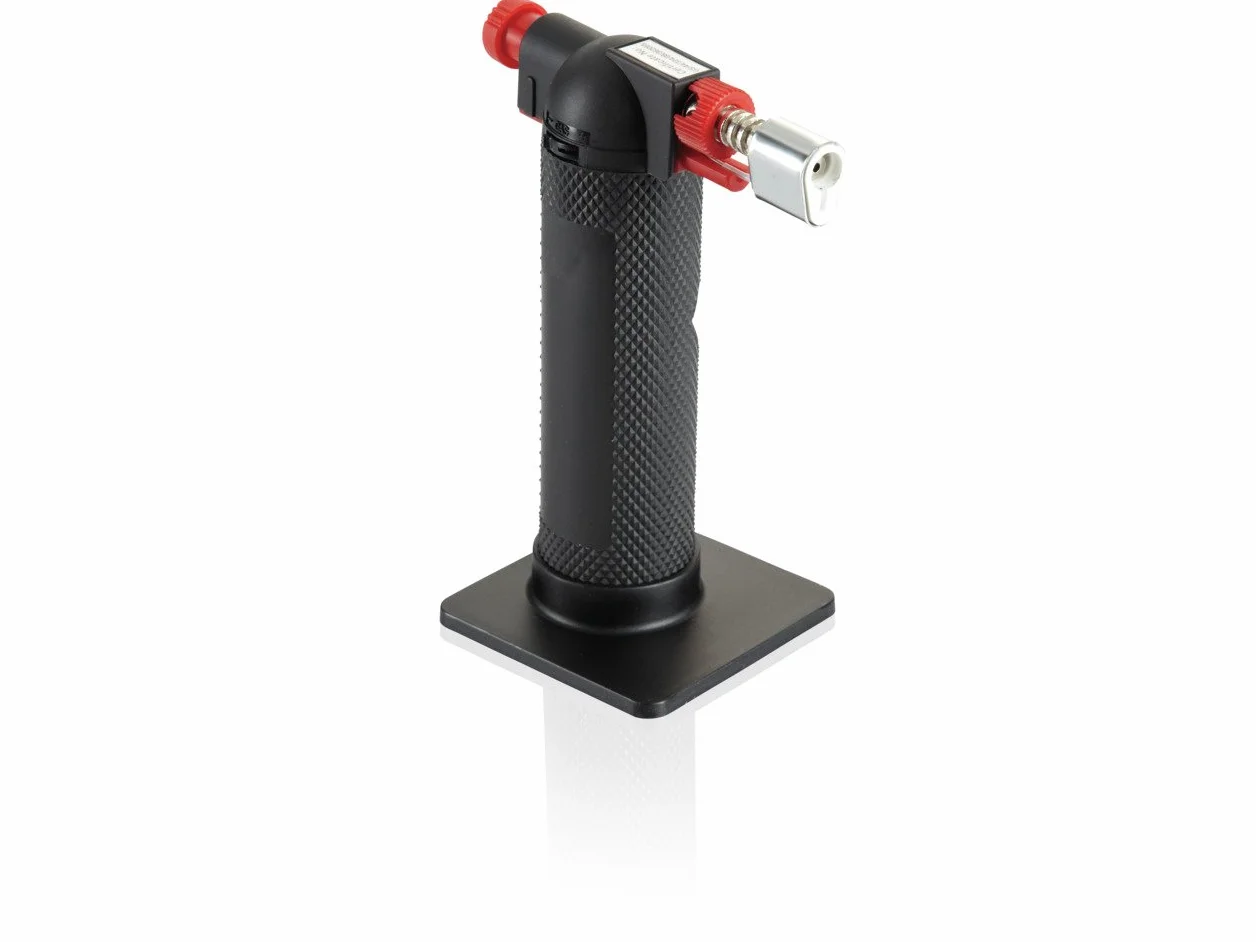 Leifheit Flambeador profesional para repostería y otros usos, mechero soplete seguro y fácil de usar, flambeador rellenable con butano, serie ProLine