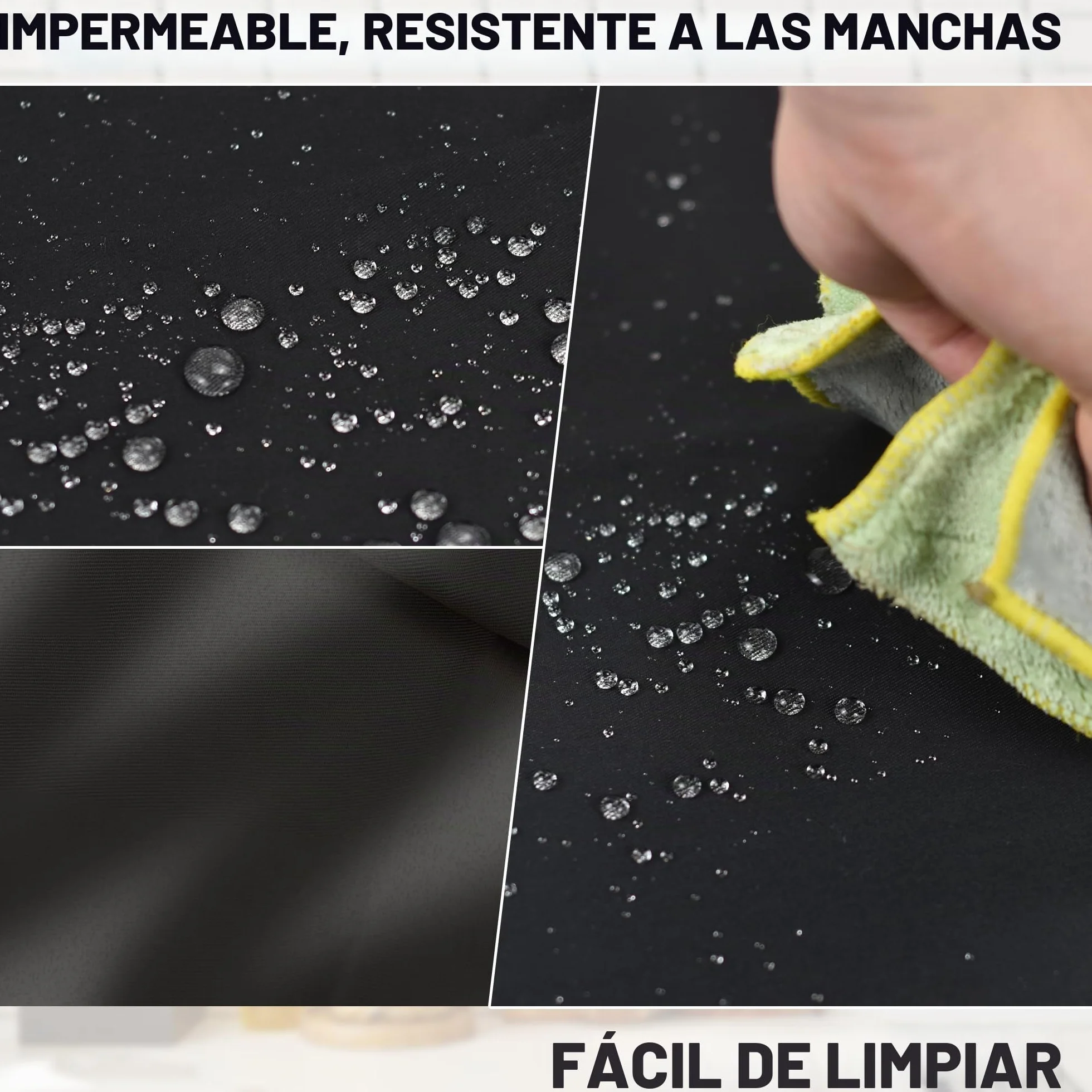 6 Pcs Delantale Cintura, Delantal de Camarero con 3 Bolsillo, Delantale Corto para Chef Restaurante Bar Jardinería