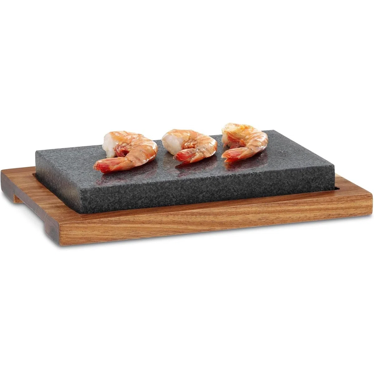 kela Piedra caliente con bandeja para servir, parrilla de piedra, tabla para filetes de piedra volcánica 24 x 16 x 4 cm, parrilla de piedra caliente, COUNTRY