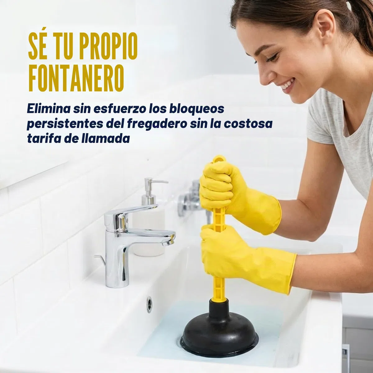 Juego de 2 desatascadores de goma para fregadero de 11,5 cm y 14 cm, herramienta de desbloqueo de drenaje de baño resistente para desatascar el émbolo de drenaje de ducha para desatascador de