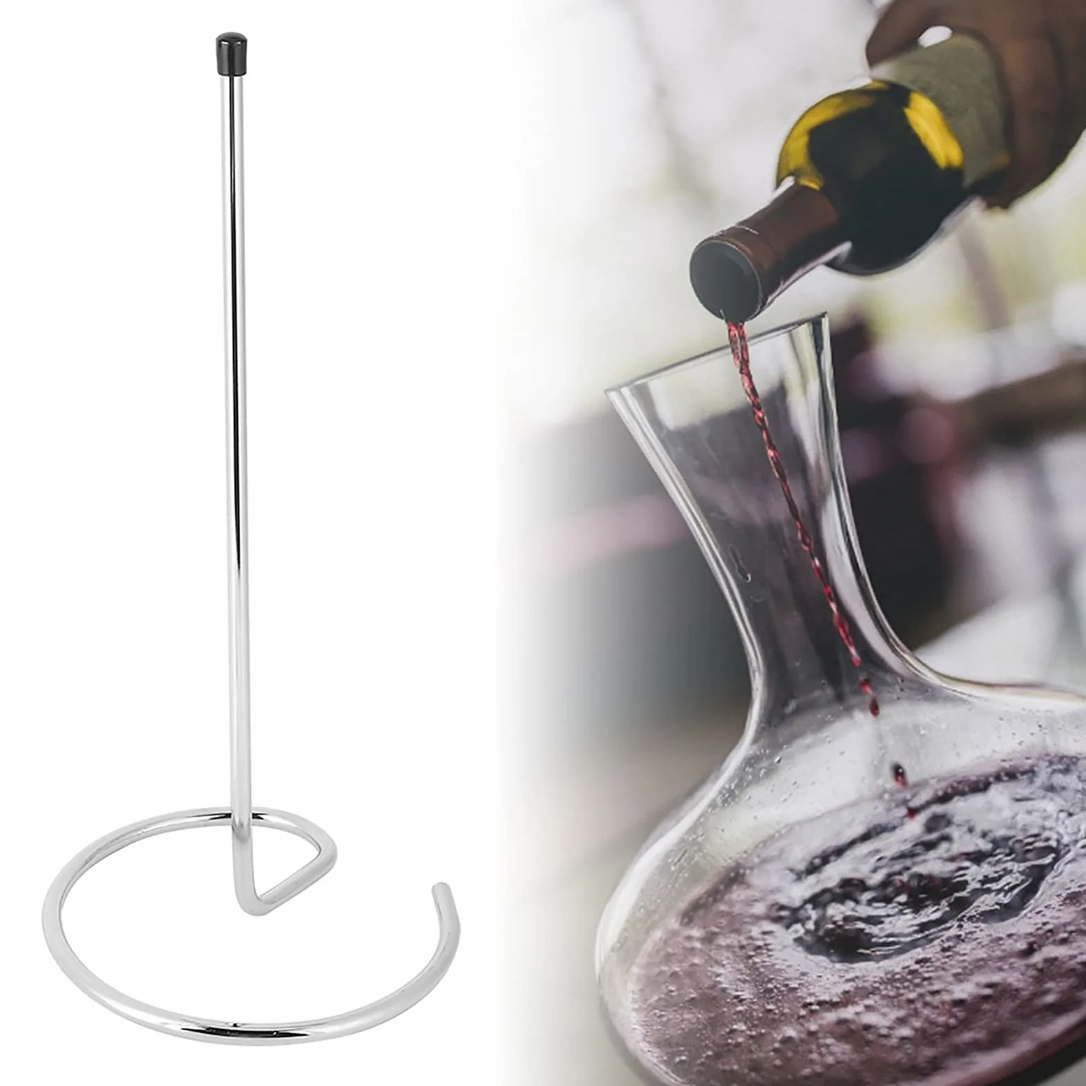 Decanter Rack, Decanter Stand Práctico, Simple, Estable para Uso Profesional, para Cocina, para Uso General, para Secar en el Hogar