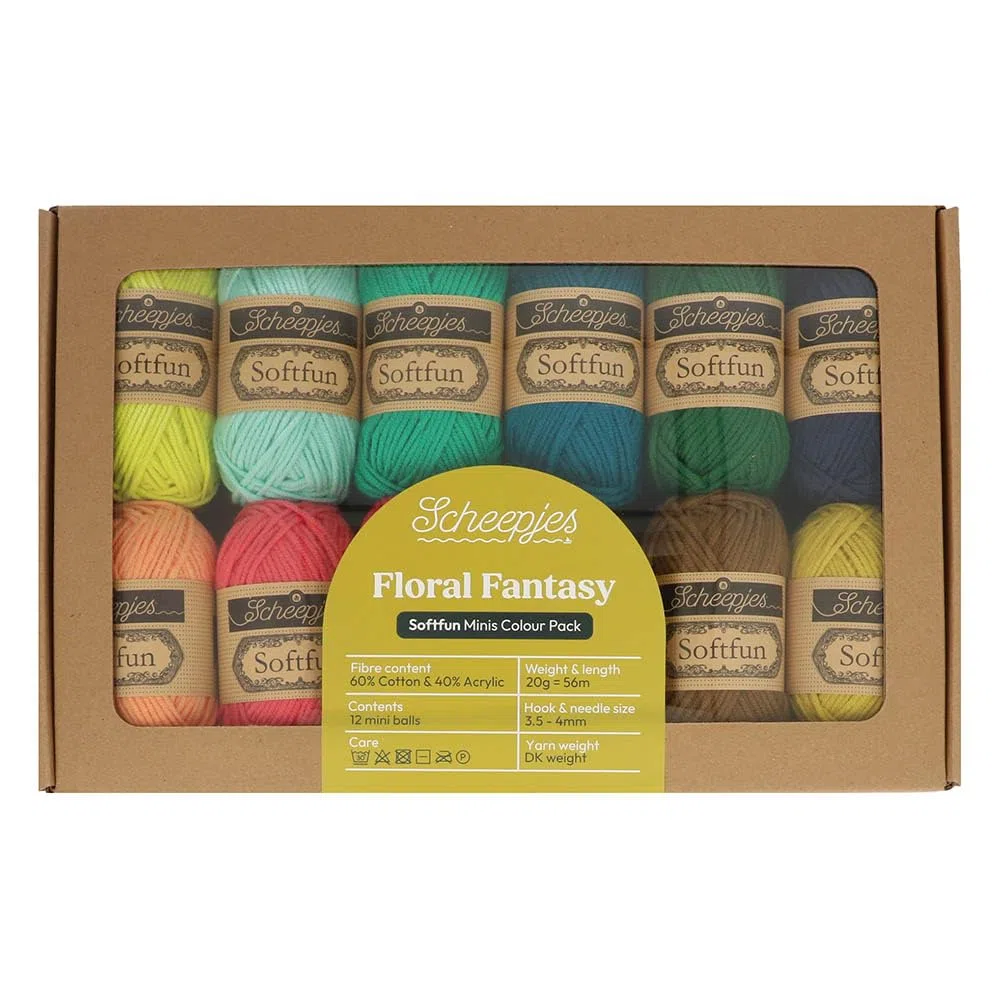 Scheepjes Softfun Colour Pack 12x20g - Fantasía Floral