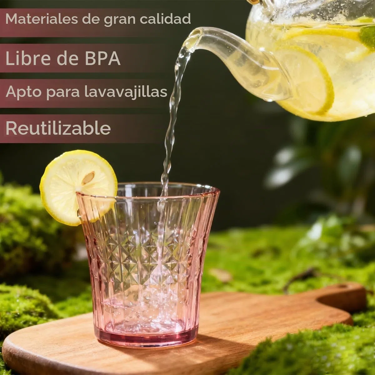 12 PCS Vasos de Plástico Duro Reutilizables 320 ml, Vasos Agua de Colores, Vaso Plástico para Agua Bebida Jugo Whisky y Cerveza, Copa Irrompible para Fiestas, Oficina, Casa y Camping