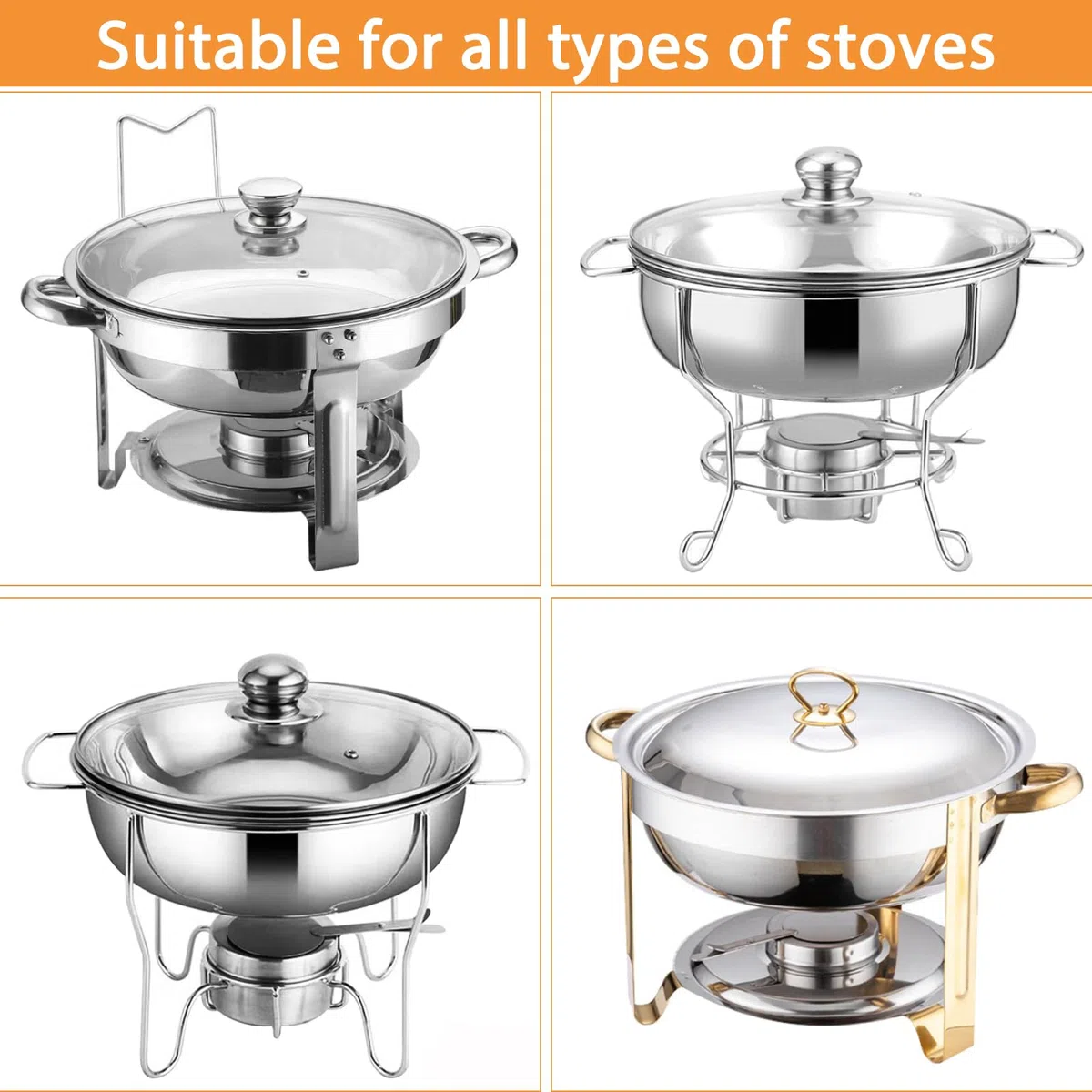 4 recipientes para pasta de combustión con tapa, pasta de combustión para recipientes calientes, quemador de fondue de acero inoxidable, quemador de espíritu para pasta de combustión