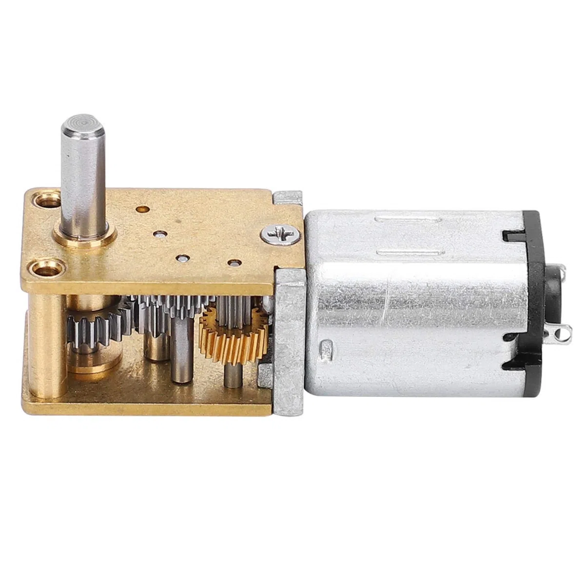 Mini Micro Motor de Engranajes de Metal N20 DC12V Reducción de Velocidad CW/CCW Micro Motor Mini Caja de Engranajes Motor de reducción de Velocidad de Alto par para Coche RC Robot Modelo(DC12v27RPM)