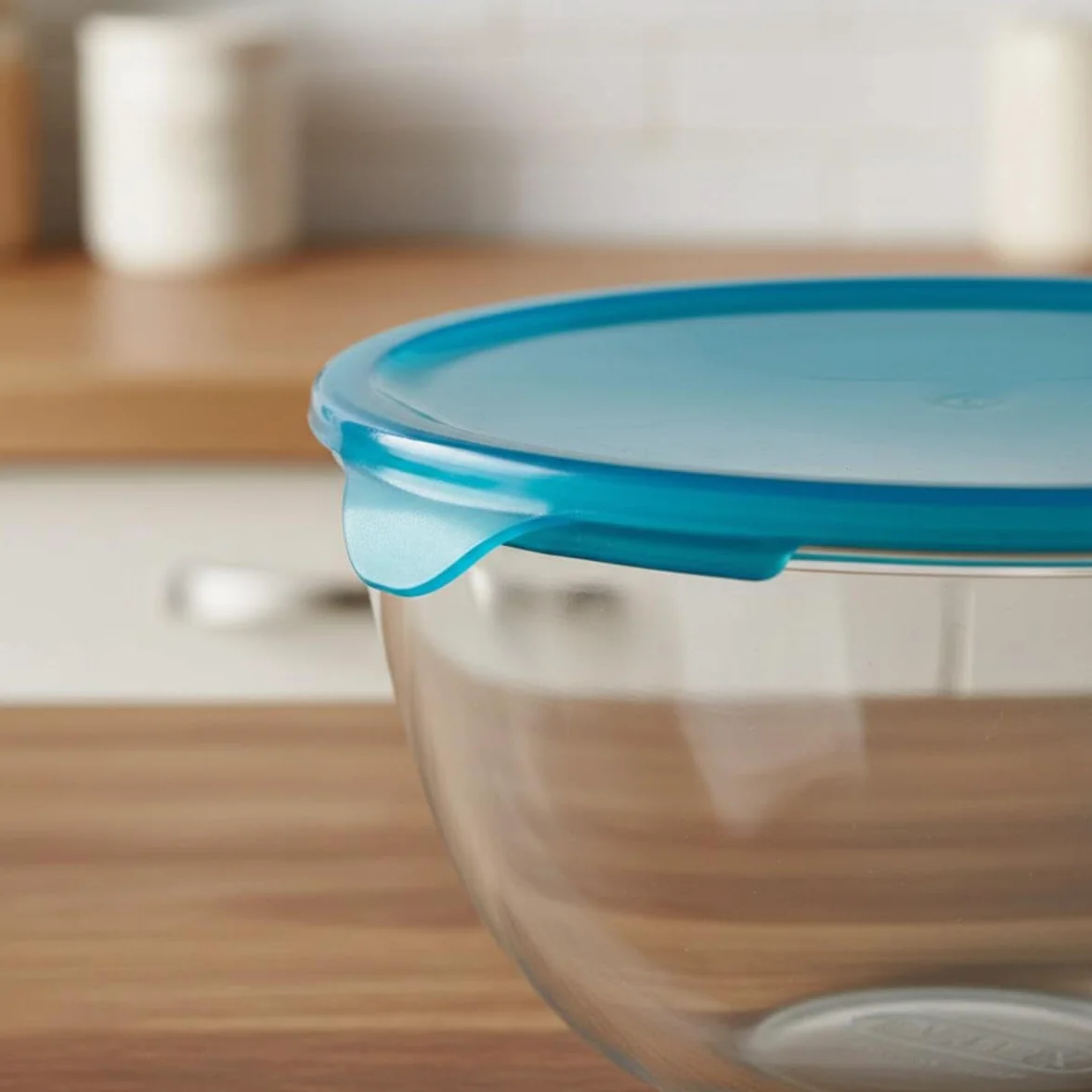 Pyrex Cook&Store - Bol para Mezclas, 21 cm, 2 l + Tapa, Color Amarillo