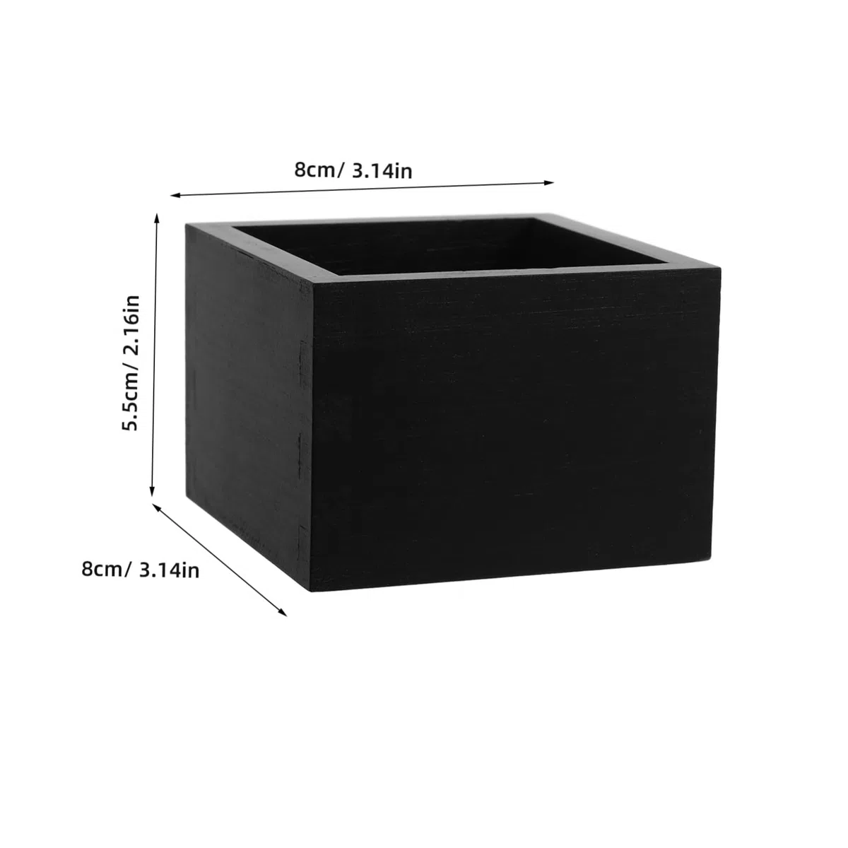 Caja de Madera para Sake de Estilo Japonés Reutilizable 2 Tazas Negras Delicadas Adecuado para Obsequio de Navidad y Acción de Gracias