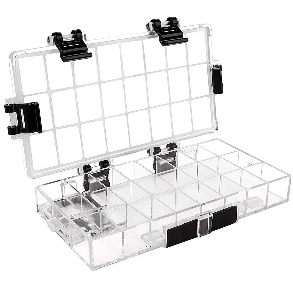 Caja de Paleta, Paleta Acuarela, Caja Paleta de Acuarela, Caja Paleta Pintura Hermética, Plástico ABS Plegable Hermética Paleta Acuarela 24 Rejillas para Acuarela, Gouache, Pintura Al Óleo