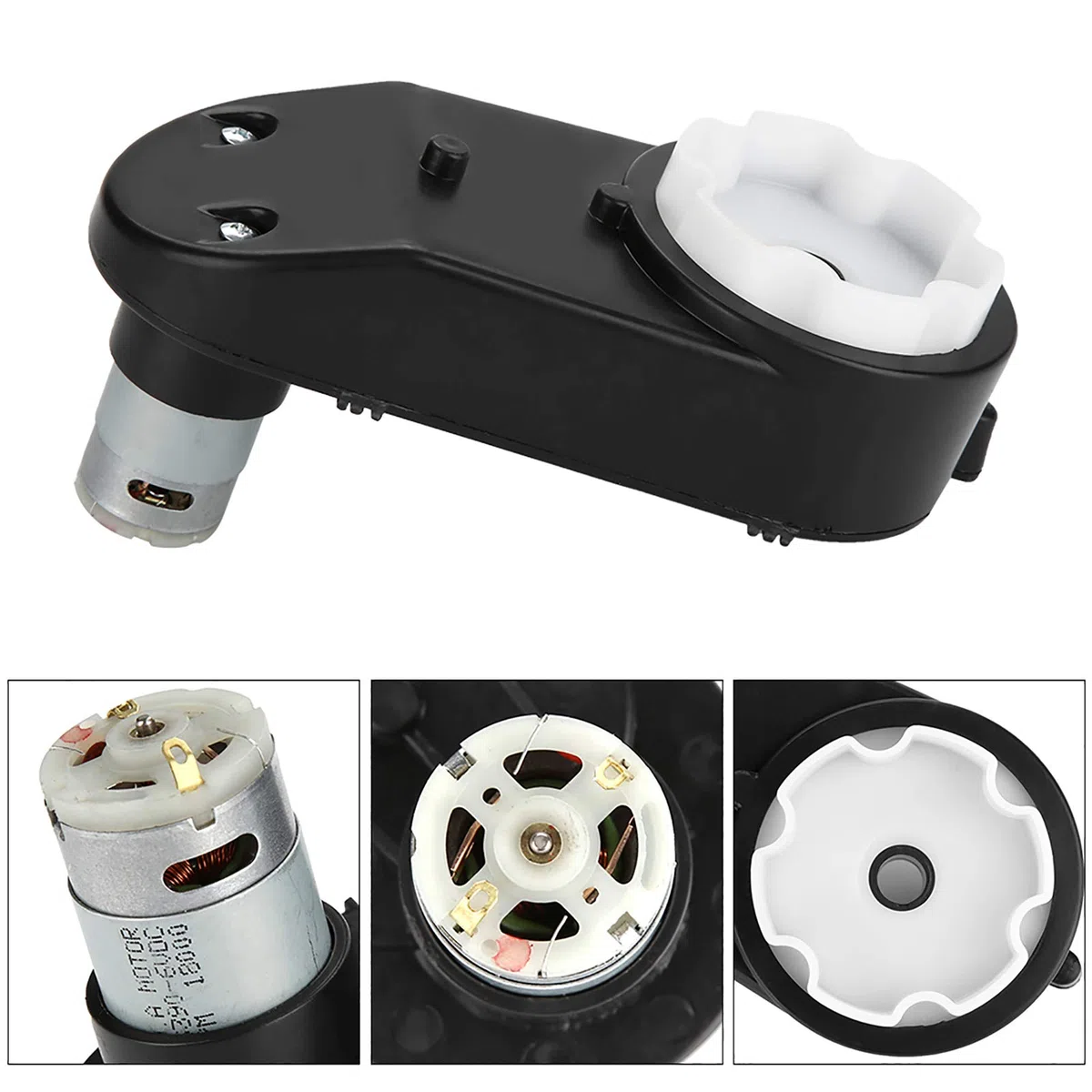 Caja de Cambios de Motor Eléctrico RS 390 6V/12V 12000-20000RPM para Coche de Juguete para Niños Caja de Cambios de Ruedas Eléctricas para Coche Eléctrico para Niños(6V 18000rpm)