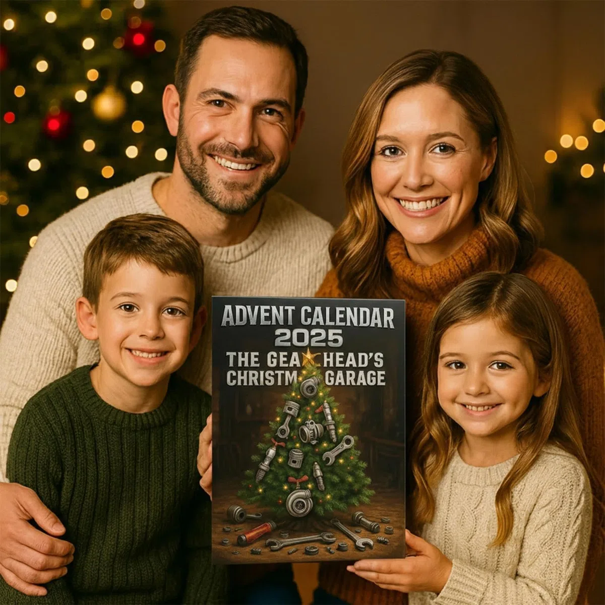 Calendario de Adviento para Amantes de los Coches, Advent Calendar 2025, El Garaje Navideño del Mecánico: 24 Miniaturas de Herramientas y Piezas de Automóvil, Regalo para Mecánicos y Aficionados