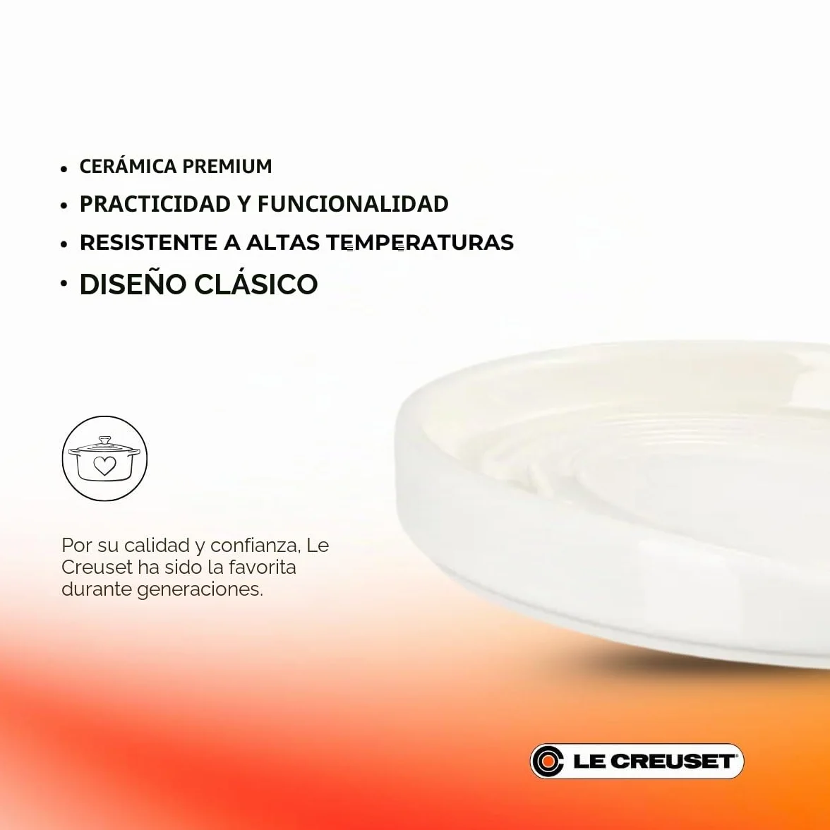 Le Creuset Reposa cucharas oval de cerámica de gres, 15 cm, Meringue, 71507157160099