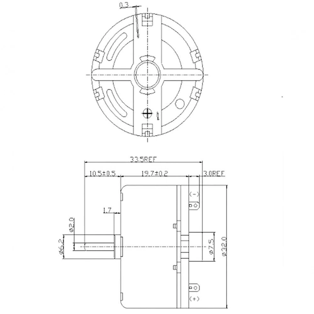 Motores eléctricos RF-500, CC 1,5-24 V, 1500-10000 rpm, velocidad de ralentí CC, motor de 32 mm de diámetro, color plateado.