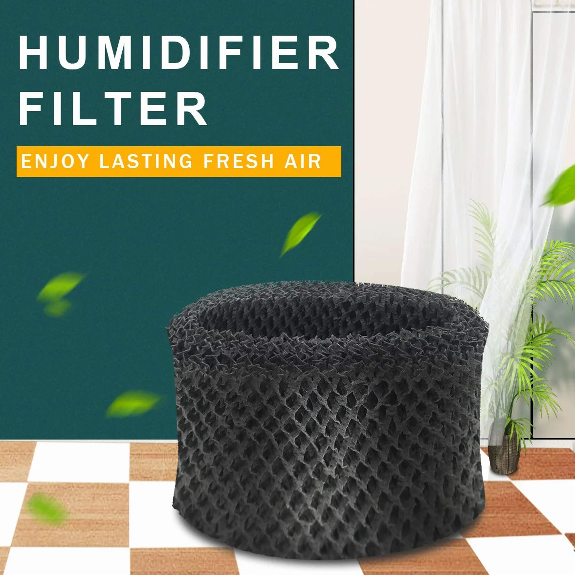 YanBan 2 Piezas de Repuesto para humidificador Philips HU4801 HU4802 HU4803 Piezas humidificador, Filtro HEPA Negro humidificador de Aire