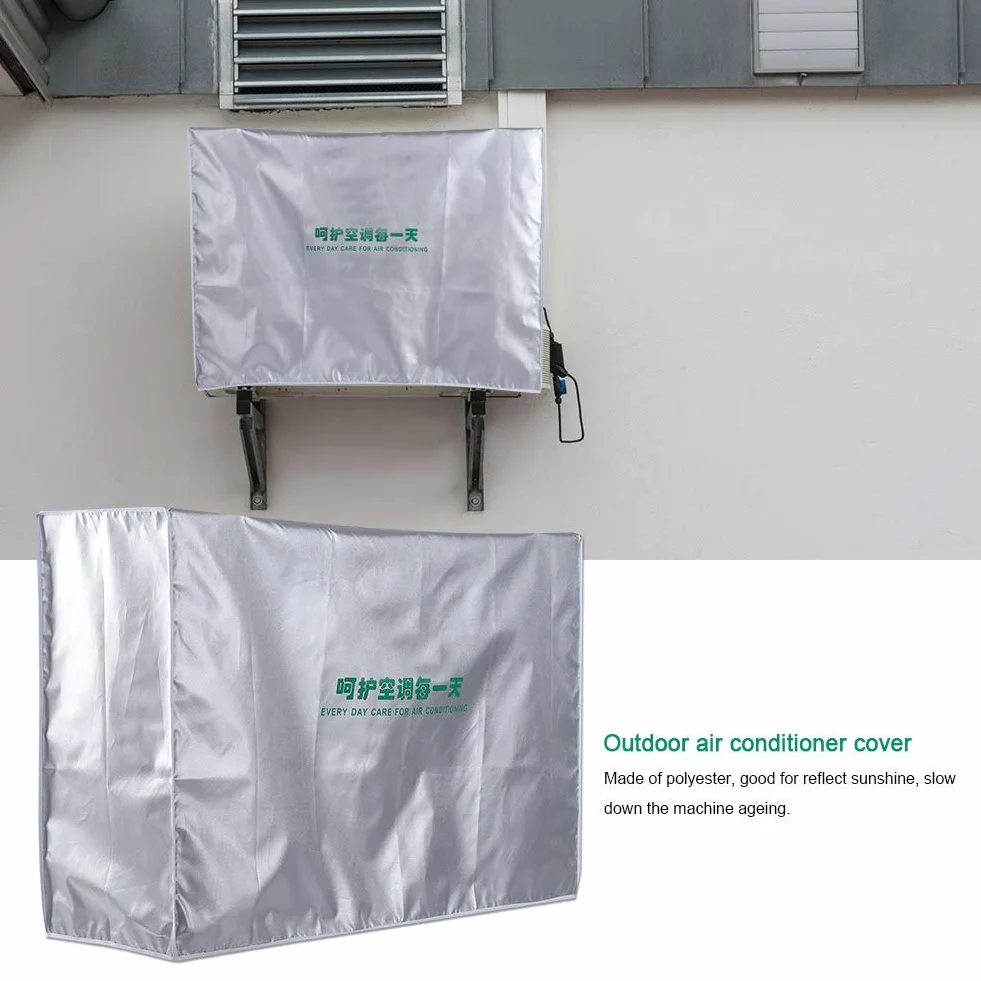 Funda para Aire Acondicionado, Cubierta Exterior Protectora Antirresbaladiza Impermeable del Aire Acondicionado para el Hogar,Protectora para Aire Acondici(80*26*57)