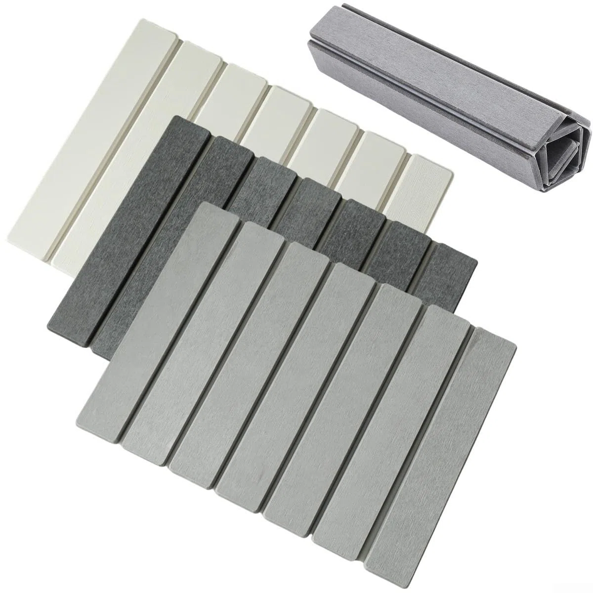 Tapete de secado de piedra para encimera de cocina, tapete plegable de tierra de diatomeas con almohadilla antideslizante, absorbente para platos, baño, botellas y tazas (blanco)