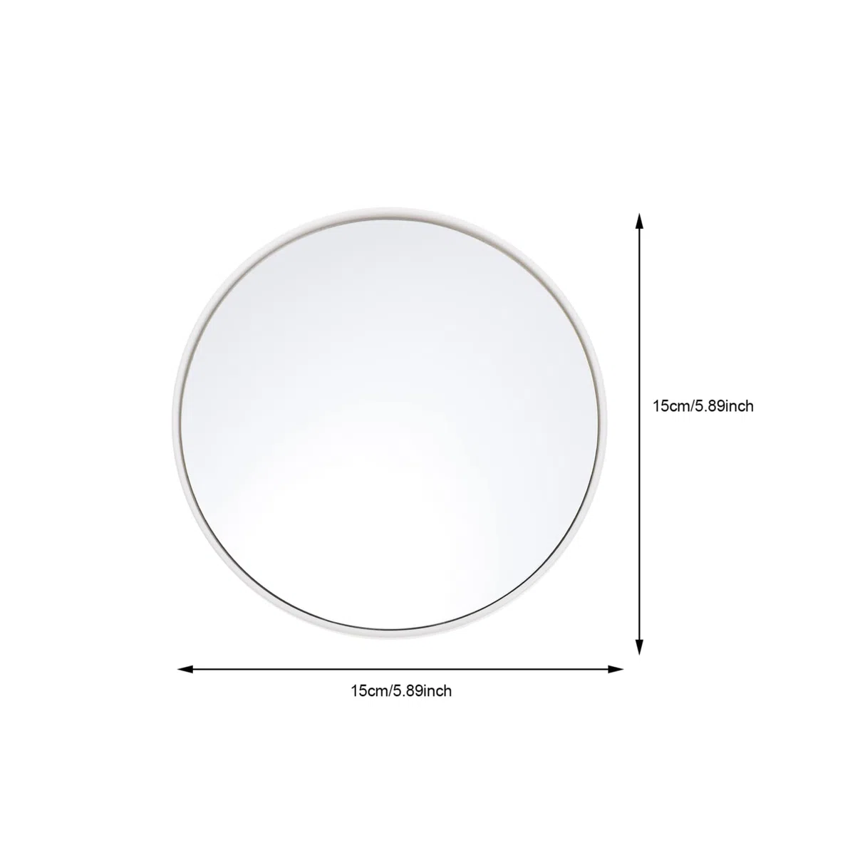 Beavorty Espejo De Vanidad con Ventosa Espejo De Pared para Baño Espejos Pequeño Espejo De Aumento Espejo con Ventosa Espejo De Zoom X7 Espejo De Baño Espejo De Plata Absorber Agua