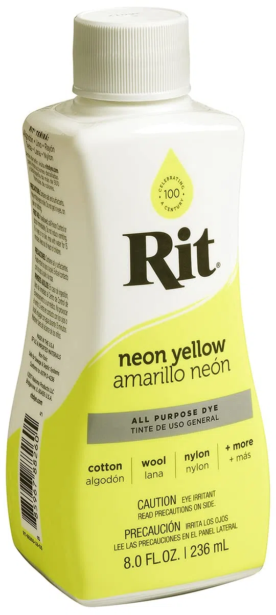 Rit - Tinte líquido multiusos amarillo neón 236 ml